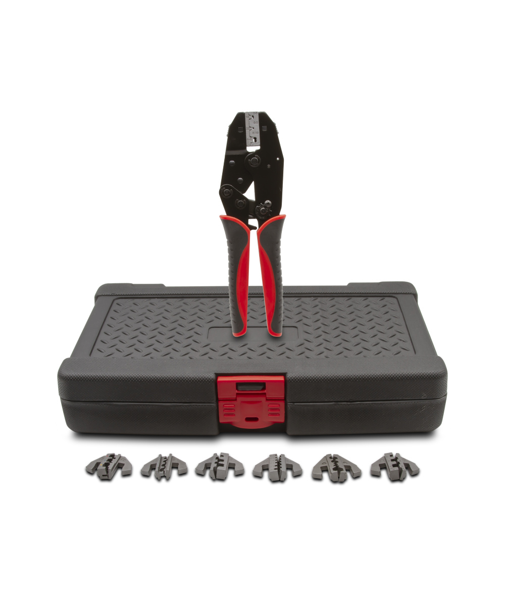 8-Piece Quick Change Ratchet Crimper