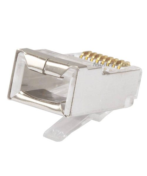 CAT6 RJ45 Shielded Pass-Thru Modular Connector, 50PK
