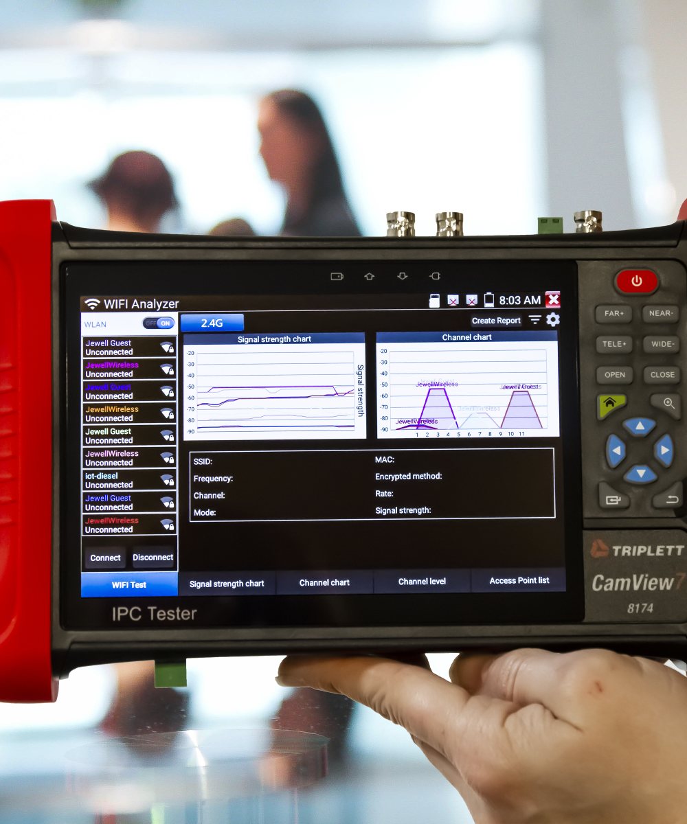 CamView 7 Camera Tester with 2.4G Spectrum Analyzer