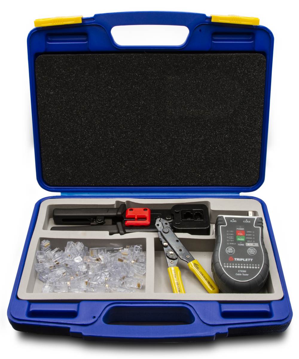 GEM Electronics High-Speed, Pass-Thru RJ45 Tool Kit - (HS-TK) GEM Electronics High-Speed, Pass-Thru RJ45 Tool Kit - (HS-TK)