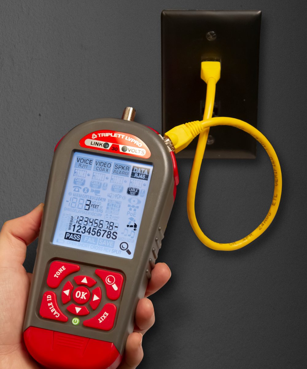 Low Voltage Pro Multifunctional Cable/Network Tester Kit with Smart Remotes and Printable Reports