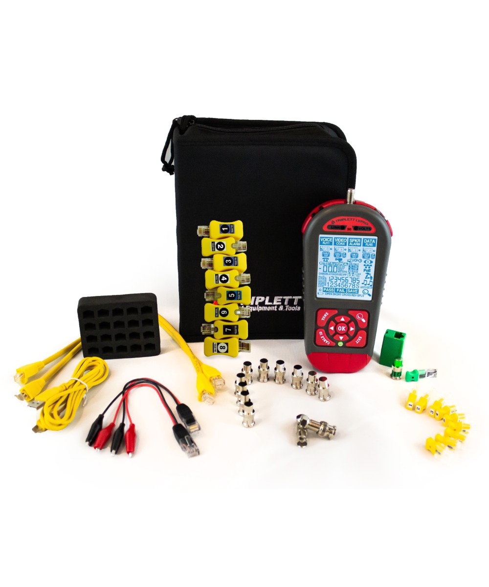 Low Voltage Pro Multifunctional Cable/Network Tester Kit with Smart Remotes and Printable Reports